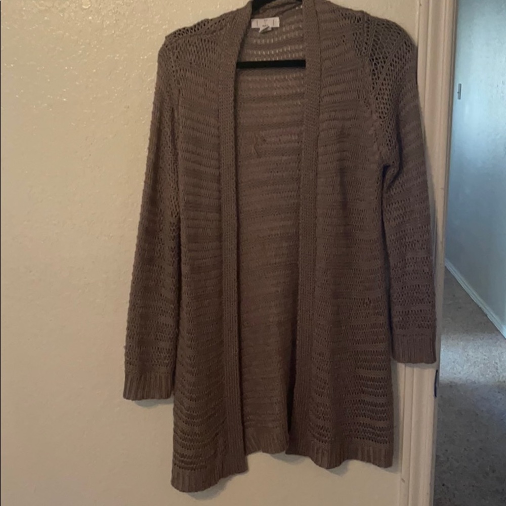 Brown cardigan
